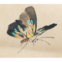 成文利《猫》工笔竖幅宣纸40*54cm
